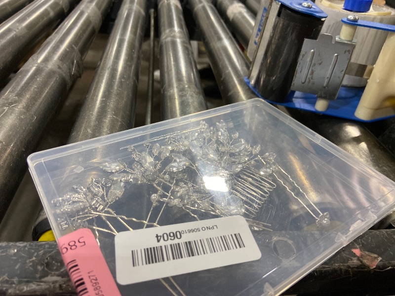 Photo 1 of 10 pcs Bride Hair Pins Rhinestone Bridal Hair Piece for Women Crystal Hair Accessories for Bride Bridesmaids Flower Girls(Silver)