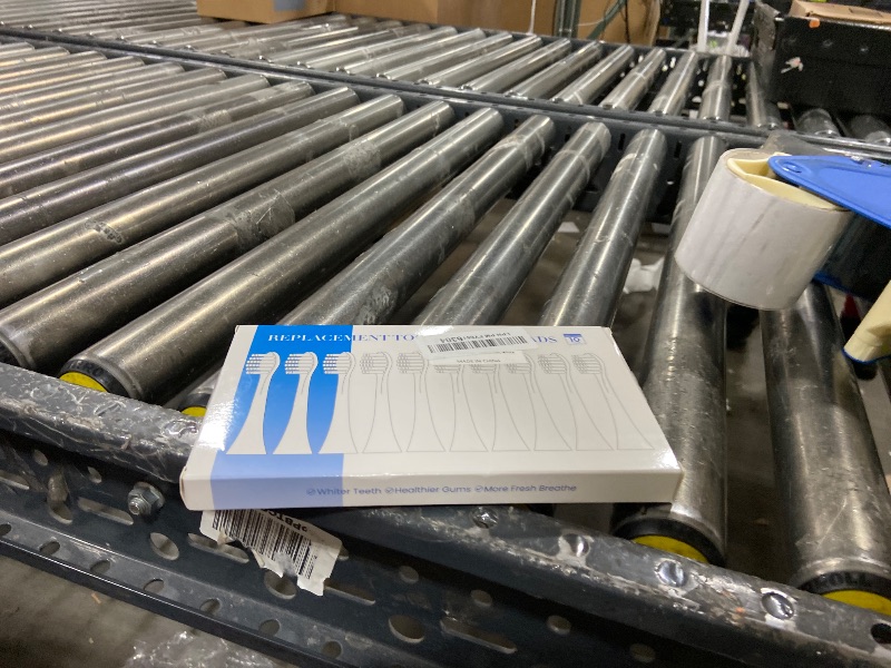 Photo 1 of 10 Pack Replacement Toothbrush Heads Compatible with 7am2m Electric Toothbrush AM100 AM105 AM111 AM101, Electric Toothbrush Heads with Dustproof Covers, White