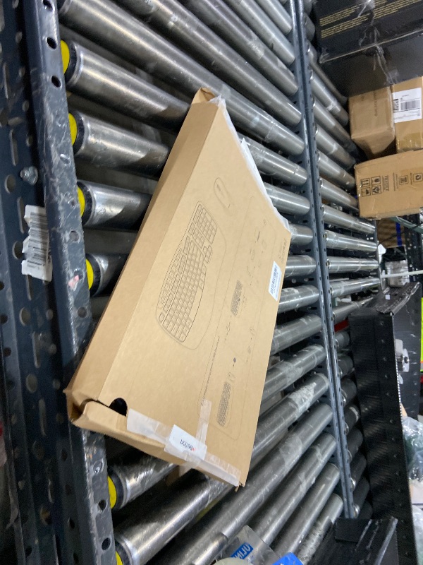 Photo 1 of MEETION Ergonomic Keyboard and Mouse Wireless Combo, Wave Keys Natural Typing, 2.4G USB Receiver Wireless Keyboard with Wrist Rest, 4 Adjustable DPI Optical Mouse, Computer/Laptop/Windows/Mac, Black