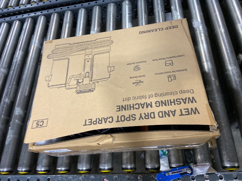 Photo 1 of Vaconly Portable Spot Cleaner Machine for Carpet and Upholstery - 18Kpa Carpet Cleaner with Dual BrushHeads, Easy Move, Cleaning Machine for Furniture, Couch, Stairs, Car and Pet Stain,Yellow