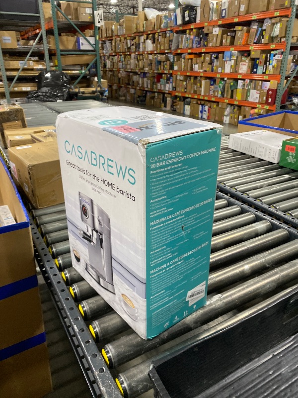 Photo 1 of CASABREWS 5418 PRO Espresso Machine 20 Bar, Upgraded Espresso Maker with Powerful Steam Milk Frother, Stainless Steel Coffee Machine with Fast Heating System for Cappuccino, Latte, Silver