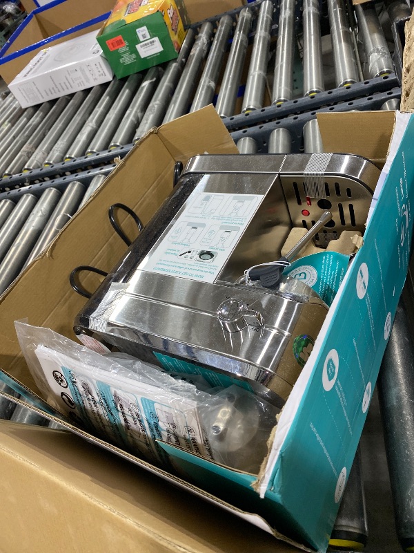 Photo 1 of CASABREWS 5418 PRO Espresso Machine 20 Bar, Upgraded Espresso Maker with Powerful Steam Milk Frother, Stainless Steel Coffee Machine with Fast Heating System for Cappuccino, Latte, Silver