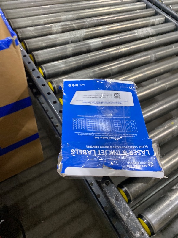 Photo 1 of 1.75" X 0.5" Matte White Printable Labels for Inkjet and Laser Printers - 100 Sheets, 8000 Custom Stickers for Return Address Labels, Price Tags, File Folders - Spartan Industrial Template R002