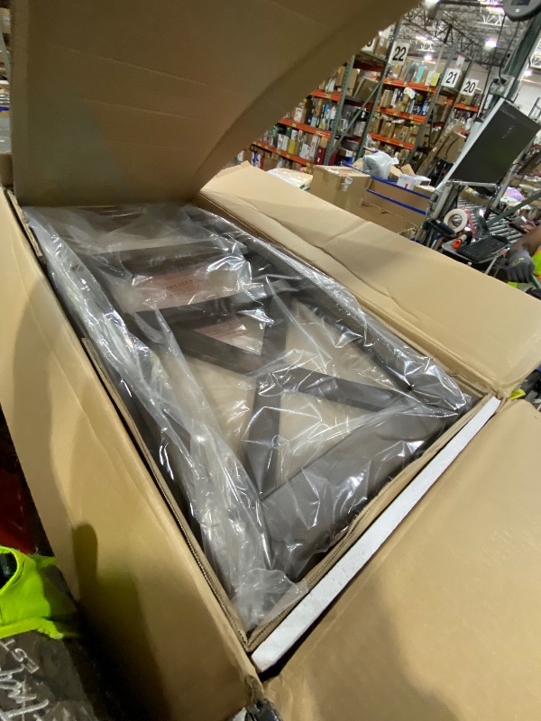 Photo 1 of Contemporary Grey Fabric Upholstered and Walnut Brown Finished Wood 4-Piece Dining Chair Set