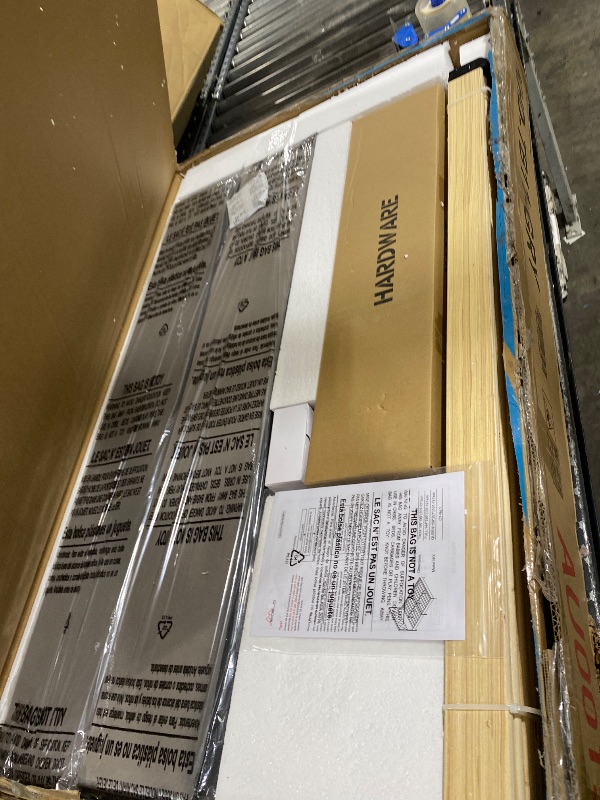 Photo 1 of FULL SIZE BED FRAME GREY UPHOLSTERED