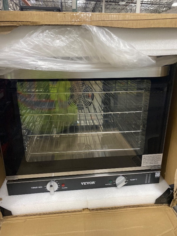 Photo 1 of VEVOR Commercial Countertop Oven, 66L 4-Tier Toaster Oven, 2800W Electric Baking Oven with Tempered Glass Door, Wire Racks Clip Tray Gloves, Stainless Steel Commercial Oven for Restaurant Bakery