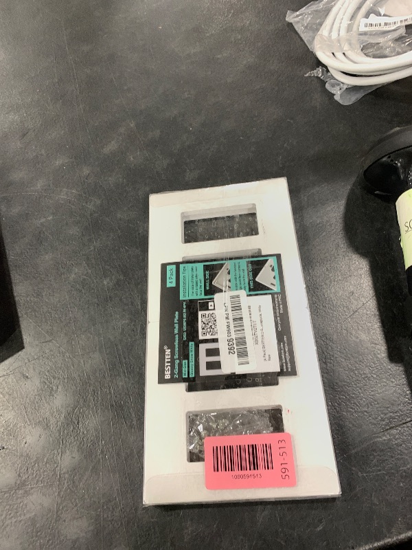 Photo 1 of [4 Pack] BESTTEN 2 Gang Screwless Decorator Wall Plate, Mid-Size H4.88" x W4.93", USWP6 Gloss Snow White, Faceplate Cover for Decorative Receptacle Outlet & Switch