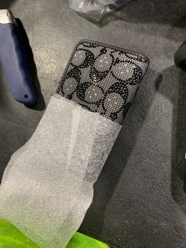 Photo 1 of COACH Crystal Signature Jacquard Essential Slim Card Case