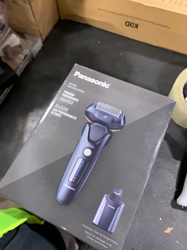 Photo 1 of Panasonic Electric Razor for Men, Electric Shaver for Men, ARC5 with Premium Automatic Cleaning and Charging Station, Wet Dry Shaver, Cordless Razor, with Pop-Up Trimmer ES-LV97-K, Black