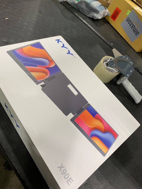 Photo 1 of KYY Triple Laptop Screen Extender, 15.6" 1080P FHD IPS Dual Portable Extended Monitor, USB C Travel Display for 12-17'' Laptop, 210°Rotation & Kickstand, Plug and Play (Windows Only)