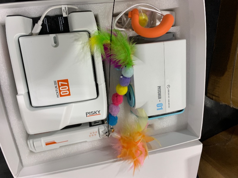 Photo 1 of PICKFUN Pmate AI Pet Robot Companion for Dogs & Cats, with Visual Recognition, Remote Video Interaction, Auto Feeding & Play, Red Light Teaser, Night Vision, Auto Charging, Blue