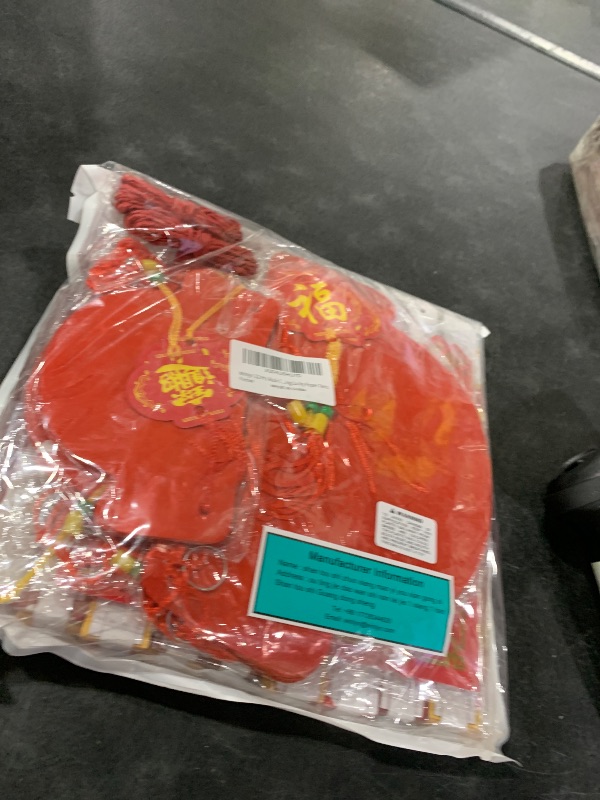 Photo 1 of Winlyn 22 Pcs Bulk Chinese Lunar New Year Party Decorations Red Lanterns Oriental Hanging Good Luck Paper Fans New Year Banner for Asian Vietnamese TET The Year of Horse Festival Wedding 2026 Decor