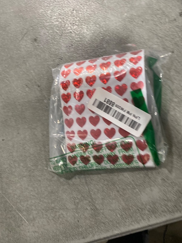 Photo 1 of 1920pcs Heart Stickers, Valentines Stickers, 0.5inch Holographic Glitter Small Mini Red Hearts Sticker Love Stickers for Valentine's Day, Mother's Day, Award Charts, Envelopes, Crafting, Scrapbooking