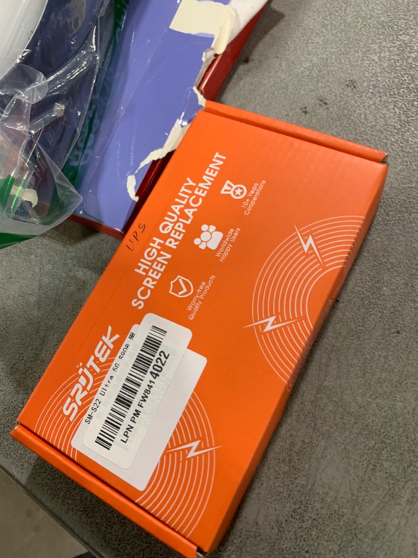 Photo 1 of OLED for Samsung Galaxy S22 Ultra 5G LCD Screen Replacement for Samsung S22 Ultra 5G Display for Galaxy SM-S908 Digitizer Touch Screen Assembly Repair Kits with Frame (Black,with Fingerprint)