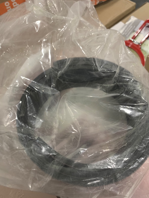 Photo 1 of Reinforced Adhesive Solid Rubber Strips Cloth Inserted, 1/2" Thick x 2" Wide x 10' Long Self Stick Black Neoprene Rubber Rolls Perfect for DIY Insulation Cushion Gasket