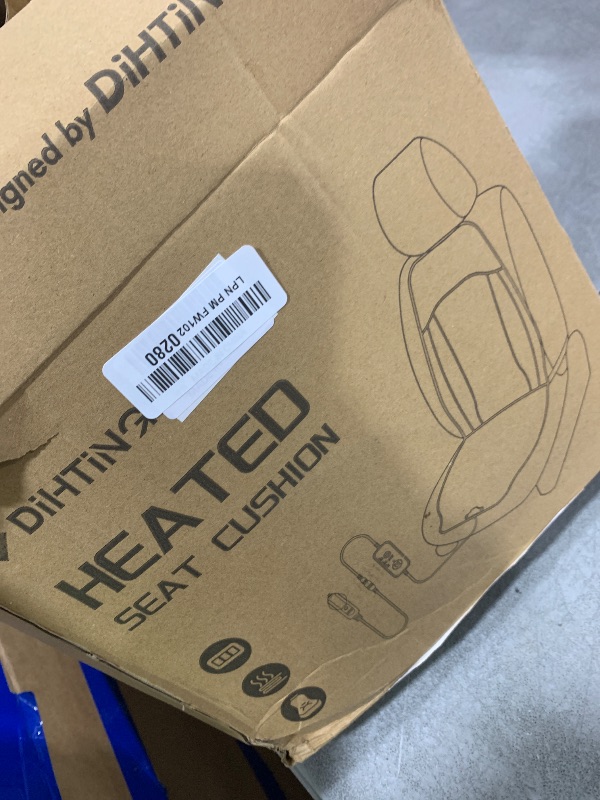 Photo 1 of MISSING POWER CORD --------------------Heated Seat Cover with Fast Heat Warmer, Large Size Winter Seat Cushion Heating Pad Warm Christmas Holiday Gift for Home Office Winter, 3 Models Setting, Black