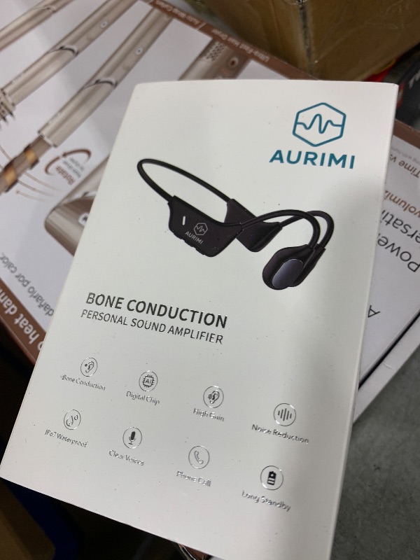 Photo 1 of Bone Conduction Personal Sound Amplifier - Open-Ear Design for Comfortable Daily Use, Ultra Lightweight 25g, Up to 10-Hour Battery, IPX5 Water Resistant