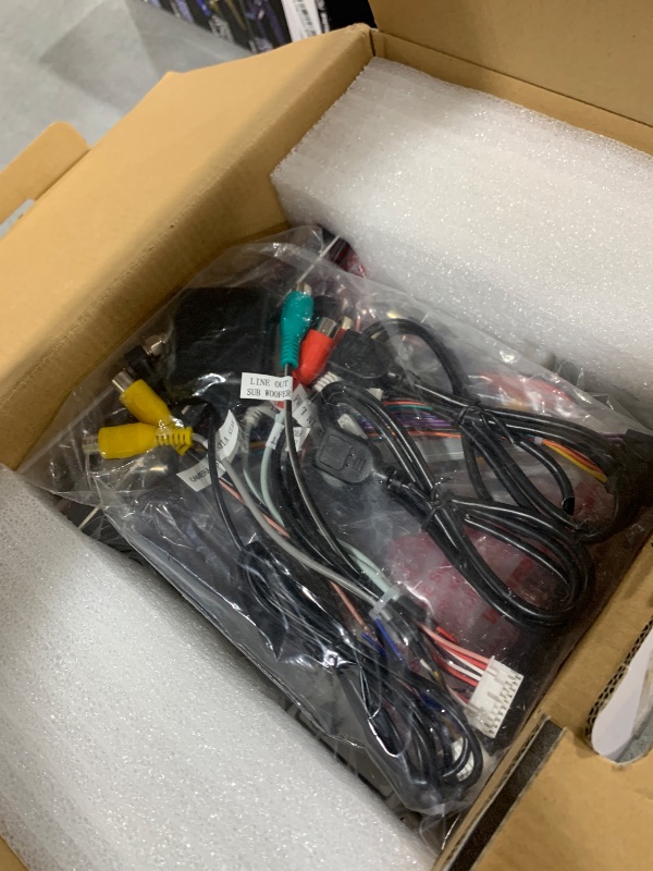 Photo 1 of 10.1" Rotatable Touch Screen Car Stereo Single Din - Android 13, Wireless CarPlay/Android Auto, 4-Core CPU, 2GB+32GB, GPS Navigation, Hi-Fi Sound, Bluetooth 4.2, AHD Backup Camera (Vertical Fit)