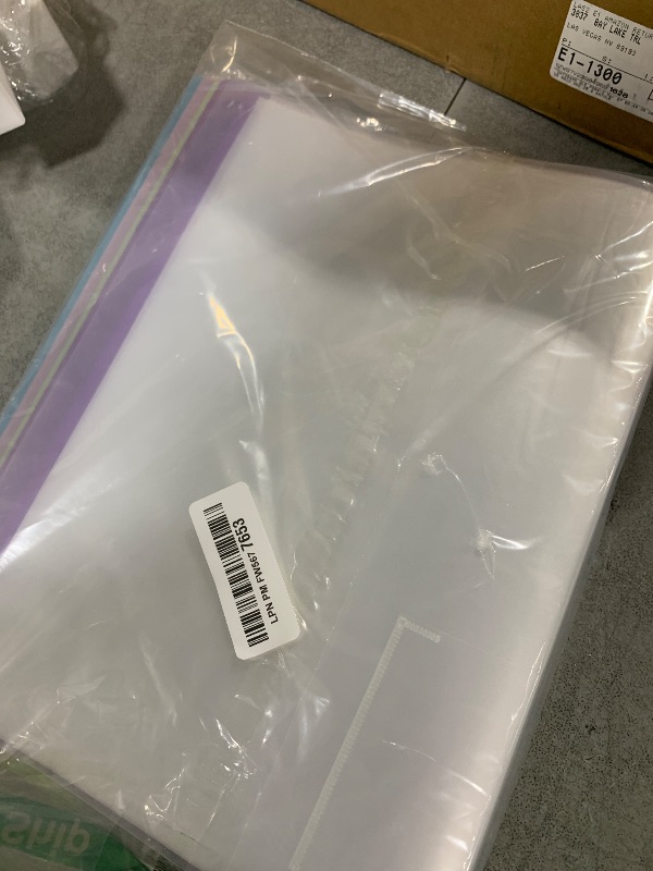 Photo 1 of Marspark 6 Pcs Binder with Plastic Sleeves Large 8.5" x 11" Display Presentation Book 40 Pocket 80 Pages Art Portfolio Folder Clear Sheet Protector for Photo Document (Multicolor)