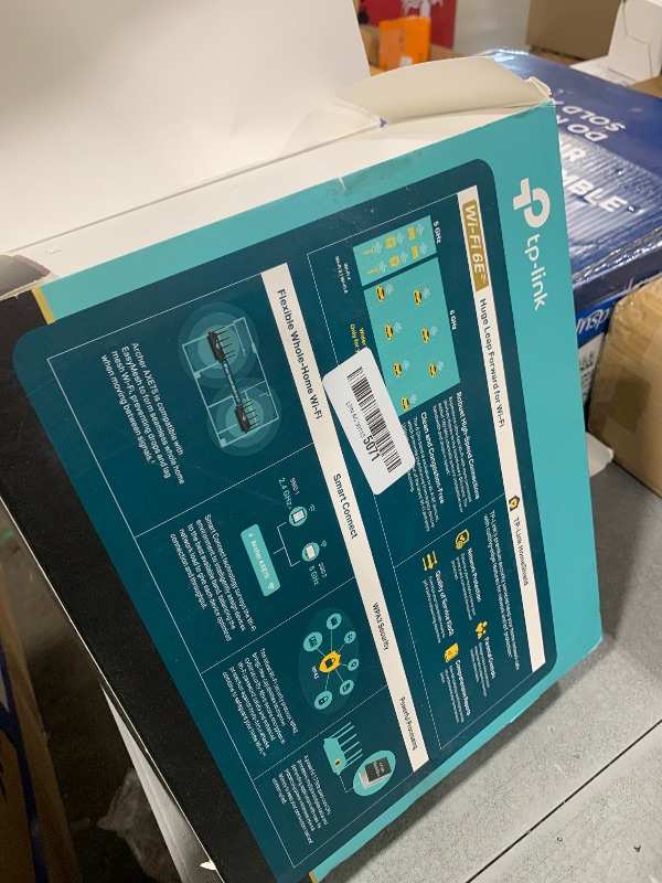 Photo 1 of TP-Link AXE5400 Tri-Band WiFi 6E Router (Archer AXE75), 2025 PCMag Editors' Choice, Gigabit Internet for Gaming & Streaming, New 6GHz Band, 160MHz, OneMesh, Quad-Core CPU, VPN & WPA3 Security