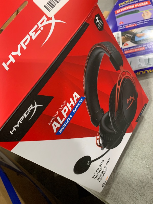 Photo 1 of HyperX Cloud Alpha Wireless - Gaming Headset for PC, 300-hour battery life, DTS Headphone:X Spatial Audio, Memory foam, Dual Chamber Drivers, Noise-canceling mic, Durable aluminum frame,Red