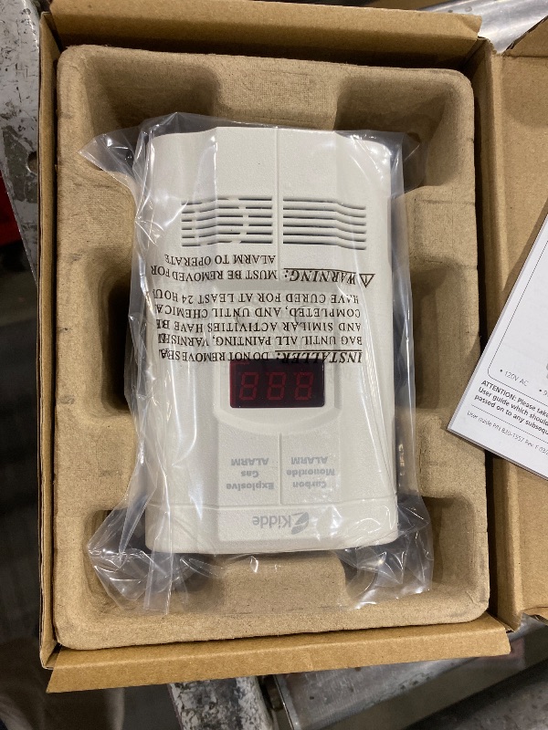 Photo 1 of Kidde Carbon Monoxide Detector, Propane, Natural, Methane, & Explosive Gas Alarm, Plug-in Wall with 9-Volt Battery Backup, Digital LED Display
