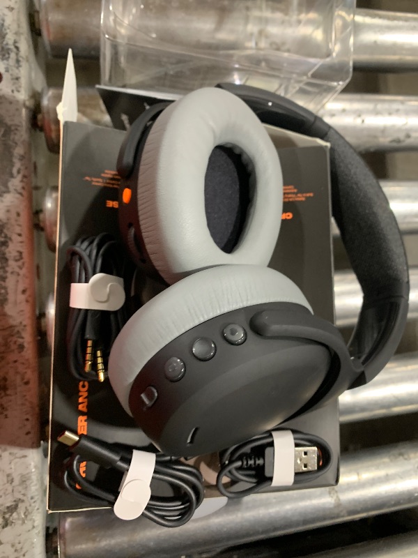 Photo 1 of Skullcandy Crusher ANC 2 Wireless Over-Ear Bluetooth Headphones with Multi-Sensory Bass, Active Noise Cancelling, Up to 60 Hours Battery, Microphone for iPhone Android - Black/Asphalt