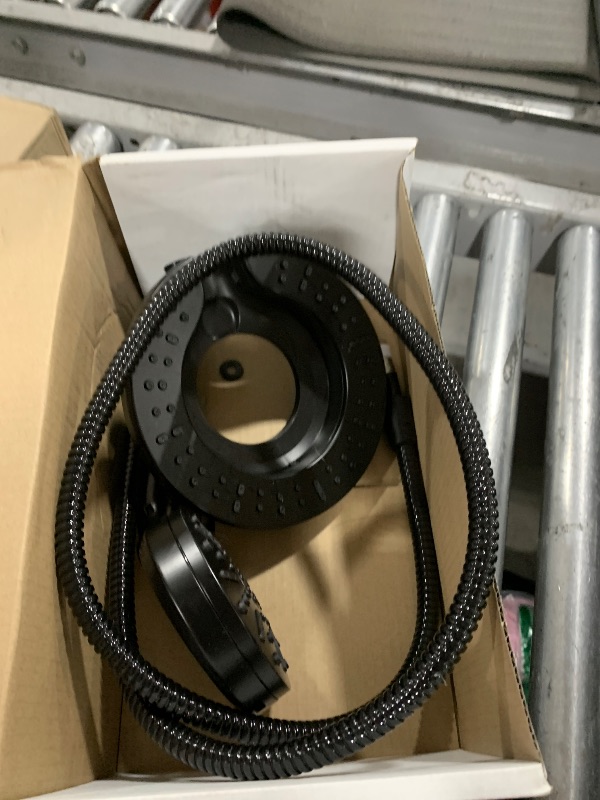 Photo 1 of Delta 6-Setting In2ition 2-in-1 Dual Shower Head with Handheld High Pressure ProClean Spray, Matte Black Detachable Shower Head with Hose, 1.75 GPM Flow Rate, Matte Black 75655BL