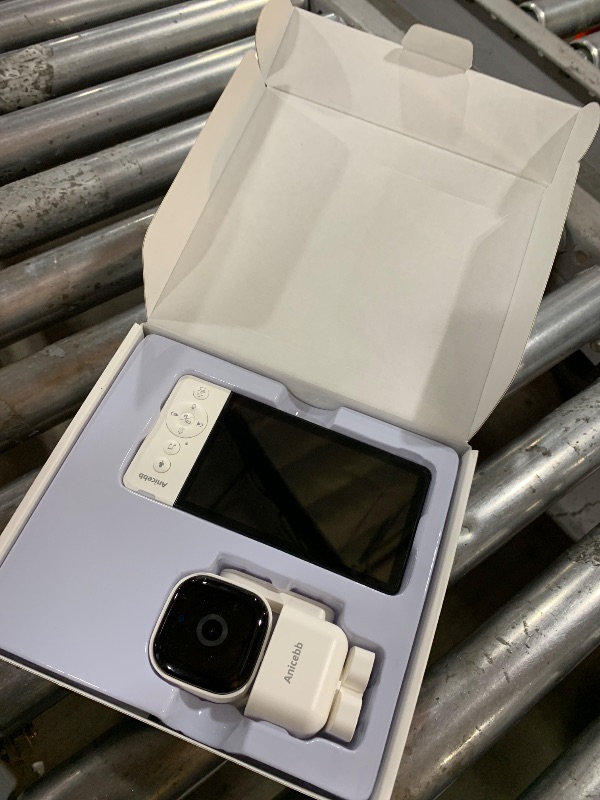 Photo 1 of Anicebb Smart Baby Monitor with App and 5" Display, Dual Mode (WiFi & No WiFi FHSS), 1080P HD Video, 360° Pan-Tilt-Zoom with Motion Tracking, 36H Battery, Cry & Temp Alerts, White Noise, Night Vision