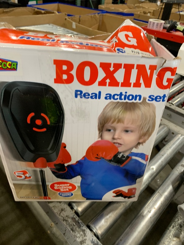 Photo 1 of OLEOCA Punching Bag for Kids – Adjustable Boxing Bag with Stand & Gloves, Adjustable Height, Fun Training & Indoor/Outdoor Active Play, Durable Base – Kids Boxing Set for Ages 5+