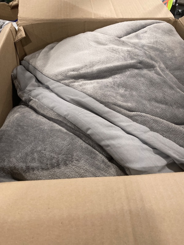 Photo 1 of AMBERSPACE Blue Comforters Queen Size, Plaid Queen Bedding Sets for Boys & Girls,Classic Homestead-Style Bed in A Bag Queen with Sheets and Comforter Set (Light Blue,Queen,90"*90")