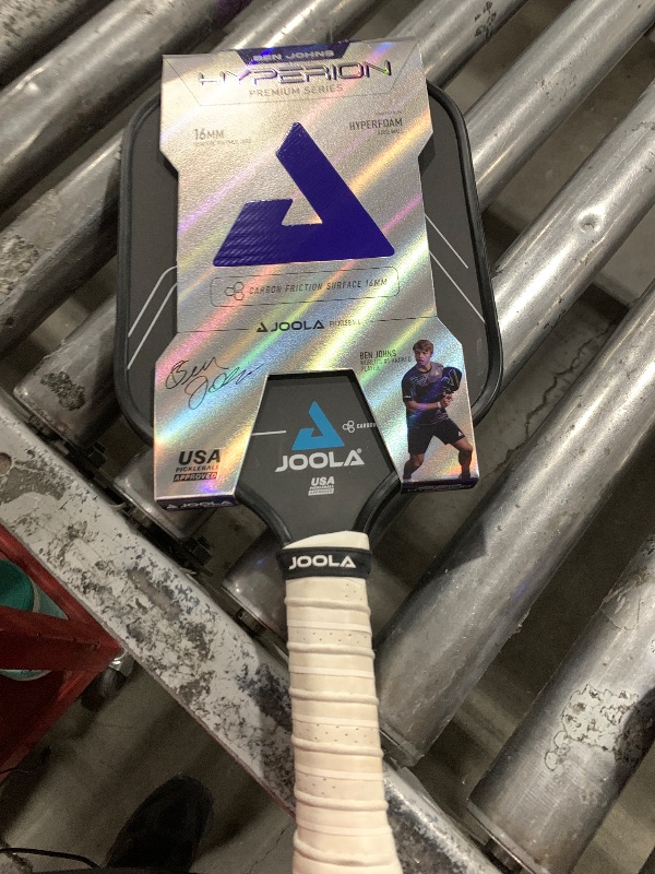 Photo 1 of JOOLA Ben Johns Hyperion CFS Pickleball Paddle - Carbon Surface with High Grit & Spin, Elongated Handle, USAPA Approved Ben Johns Paddle