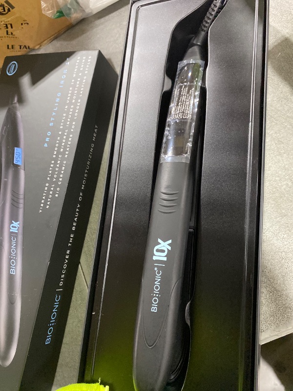 Photo 1 of Bio Ionic 10X Styling Iron, 1" Hair Straightener with Moisturizing Heat Technology, Flat Iron for 10-Minute Styling, Hair Straightener and Curler