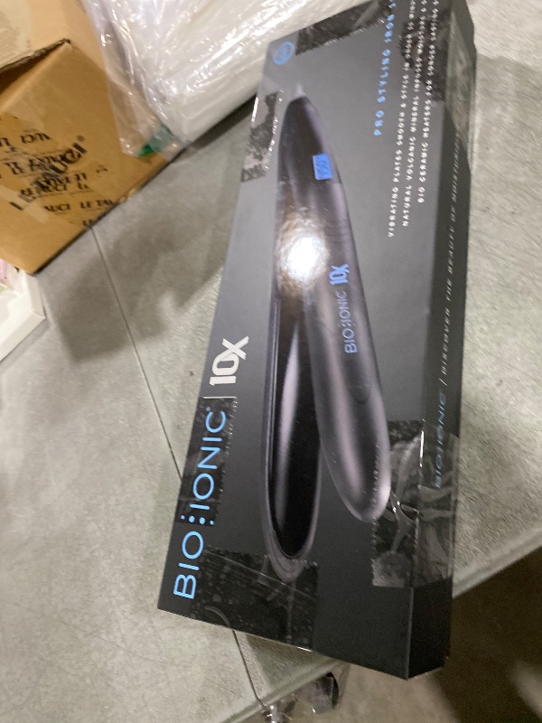 Photo 1 of Bio Ionic 10X Styling Iron, 1" Hair Straightener with Moisturizing Heat Technology, Flat Iron for 10-Minute Styling, Hair Straightener and Curler