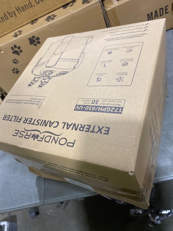 Photo 1 of PONDFORSE 172GPH Canister Filter, External Aquarium Filter Ultra-Quiet Water Circulation Cleaning Machine with Media for Fish Tanks and Aquariums Up to 30 Gallons (172GPH)