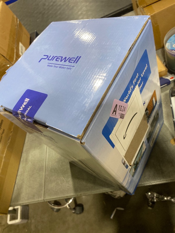 Photo 1 of Purewell 2.25G Gravity Water Filter System with Water Level Window, 3-Stage 0.01?m Ultra-Filtration Stainless Steel Countertop System with 2 Filters and Stand, Reduce 99% Chlorine, PW-KS