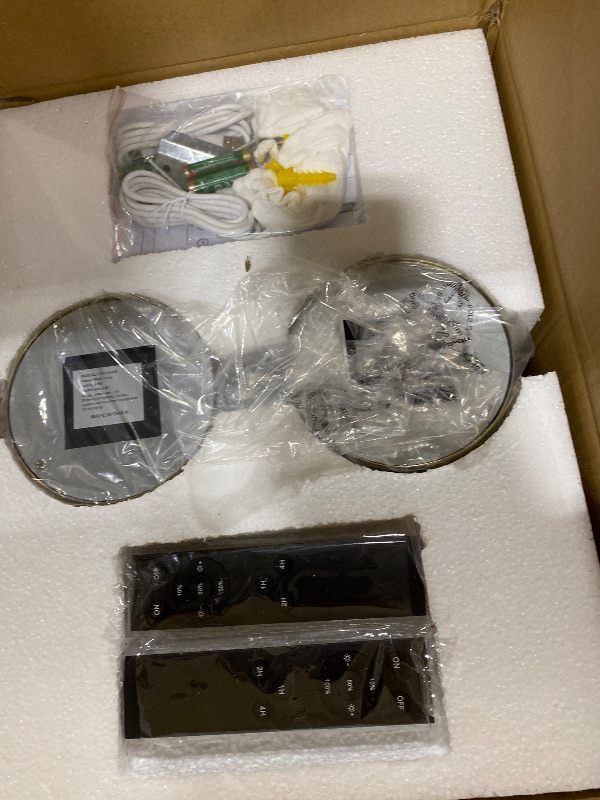 Photo 1 of Morauroral Gold Battery Operated Wall Sconces Set of Two, Rechargeable Wall Sconce with Dimmable Remote Control, 20 Inch Wireless Sconce Wall Light for Bedroom, Living Room (Bulbs Included)