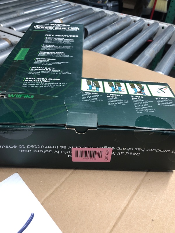 Photo 1 of ***(PARTS ONLY/MAJOR DAMAGE/ NON FUNCTIONAL) ***
Puller Tool with Long Adjustable Handle (36", 40", & 45"), Quick-Release Weed Ejector Mechanism, Lightweight Aluminum Stand-Up Heavy Duty Weed Remover, 4-Claw Head & Foot Pedal for Easy Weeding