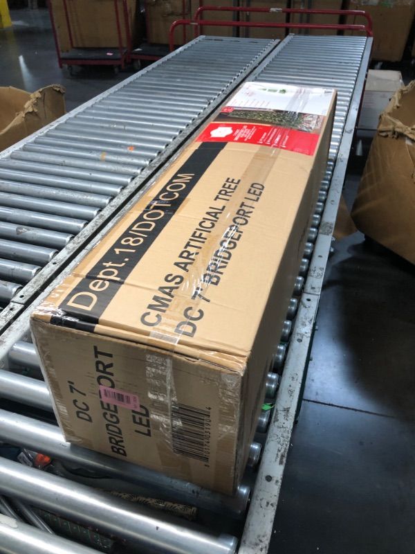 Photo 1 of ***FACTORY SEALED***Holiday Time VIPRB-7 ft Bridgeport Spruce 7 ft Pre-Lit Brideport Spruce Artifical Christmas Tree with 300 Warm LED Lights
 