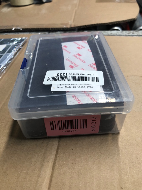 Photo 1 of ***(MISSING THE LARGE ONES)***Felt Furniture Pads 136 Pieces, Furniture Pads for Hardwood Floors, 5mm Thick Floor Protectors for Furniture Legs, Felt Pads for Furniture, Floor Savers for Furniture in a Case