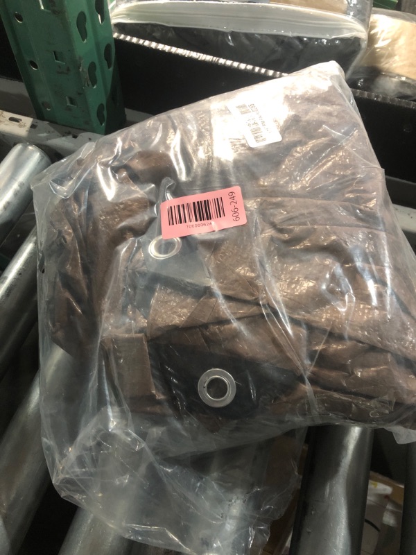 Photo 1 of ***(ONLY 4ML)***Patiobay Tarp 8x10FT, 4 Mil Large Tarps Heavy Duty Waterproof with Grommets Every 23.6", 420D Thick Plastic Tarp, UV Resistant Tear&Fade Resistant, Reinforced Edges for Outdoor Pool Camp Tent