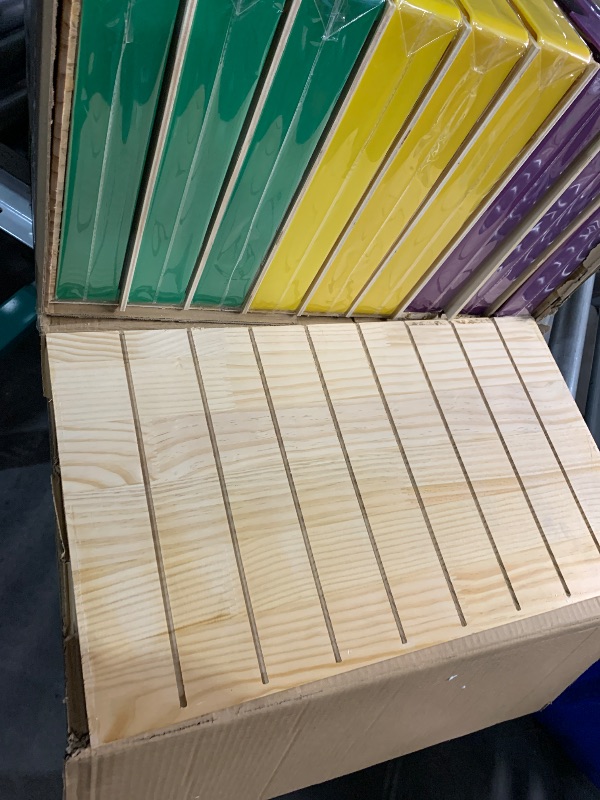 Photo 1 of ***(MAJOR DAMAGE/ SEE NOTES FOR DETAILS)***Ireer Wooden Classroom Mailboxes Center for Students with Trays Literature Organizer Storage Mail Sorter Office Desk File Organizer with Removable Colorful Tray for Home Office School(18-Slot)