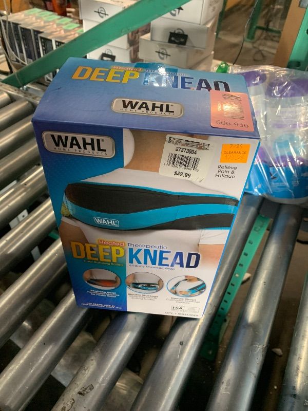 Photo 1 of (missing power cord) Wahl Heated Therapeutic Deep Knead Shiatsu Massage Wrap