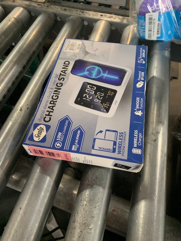 Photo 1 of **PARTS ONLY** **NONFUNCTIONAL** Sealy Digital Alarm Clock with Wireless Charger