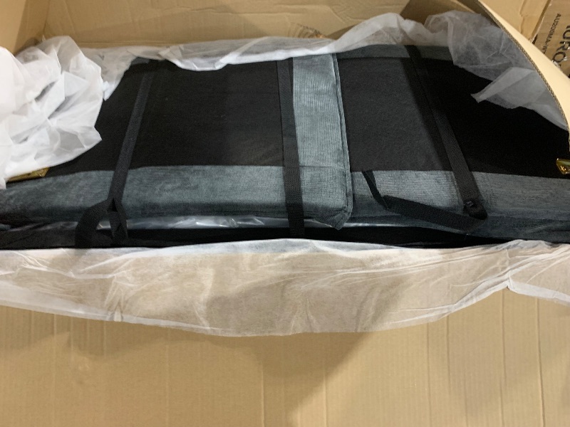 Photo 1 of ***BOX A1 ONLY***LINSY HOME Modular Cloud Couch, 113" L Shaped Sectional Sofa with Double Layer Cushions and Ottoman, Chenille 4 Seater Sofa Set for Living Room, Apartment, Grey