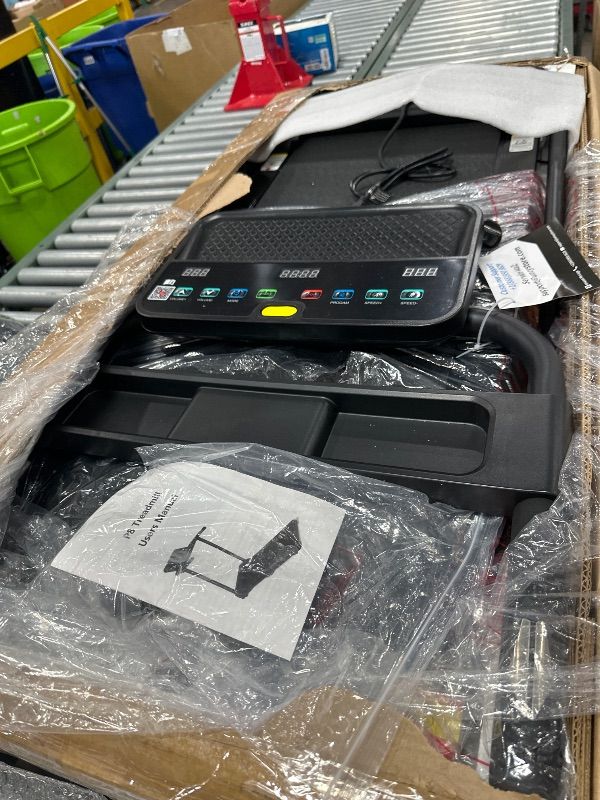 Photo 1 of ***STOCK PHOTO FOR REFERENCE ONLY***   Treadmill with Incline, 3.0 HP Small Treadmills for Home with 300 LBS Capacity, Incline Walking Pad Treadmill with Handle Bar, LED Dispay, 24 Preset Programs, Water Bottle Holder, iPad Stand