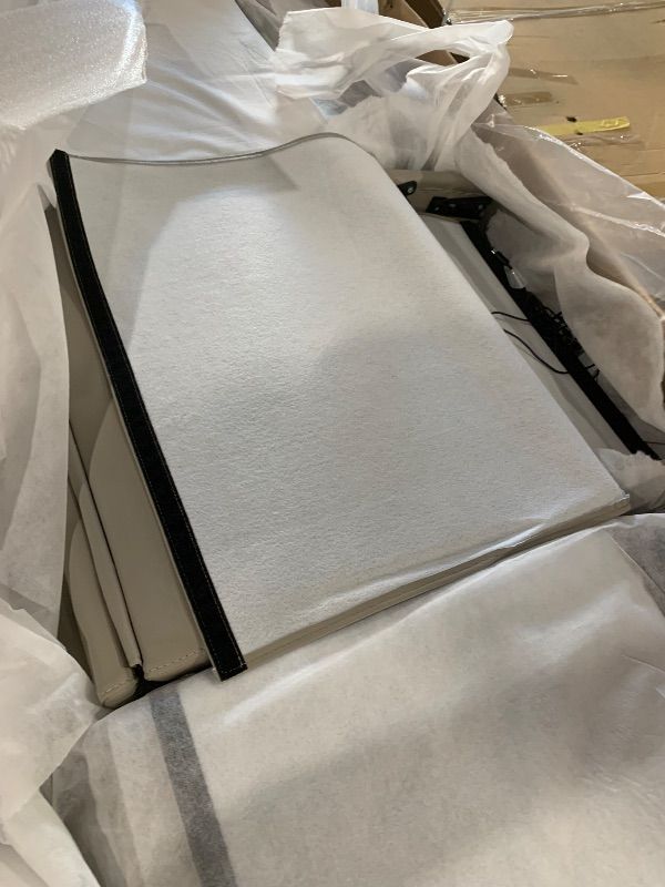 Photo 1 of ***TRUCK/TRAILER PICKUP ONLY***  Signature Design by Ashley Boyington Contemporary Leather Match Power Reclining Sofa with USB Charging Ports, LED Lights and Adjustable Headrest, Light Gray