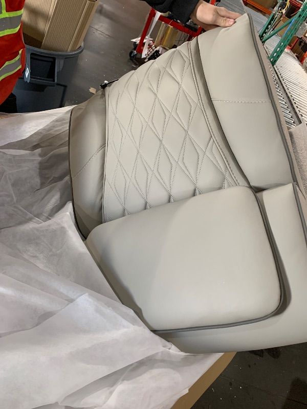 Photo 1 of ***TRUCK/TRAILER PICKUP ONLY***  Signature Design by Ashley Boyington Contemporary Leather Match Power Reclining Sofa with USB Charging Ports, LED Lights and Adjustable Headrest, Light Gray