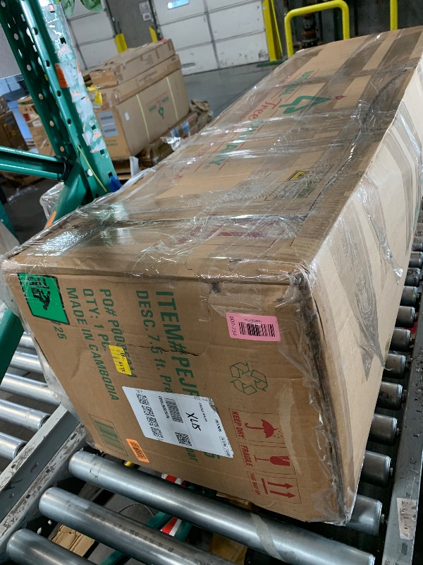 Photo 1 of *PARTIAL SET* National Tree Company 7.5 ft Pre-Lit Jersey Fraser Fir Artificial Christmas Tree, 1,250 Clear Lights, 3,144 Tips, Includes Stand, Green