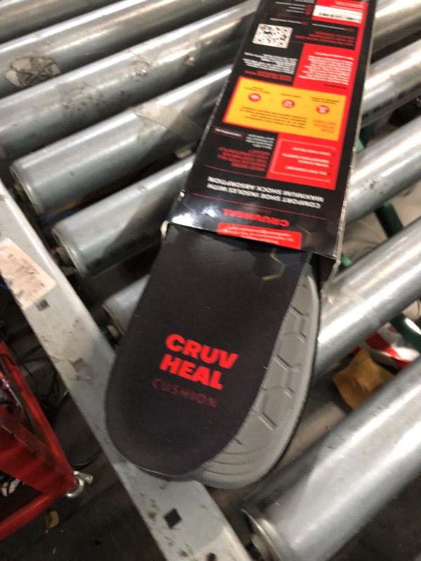 Photo 1 of (New) Work Comfort Orthotic Insoles - Anti Fatigue Shoe Insert Men Women - Low Arch Support - Shock Absorption - Foot Pain Relief - Work Boot Insoles (Black Hexagons, XL)